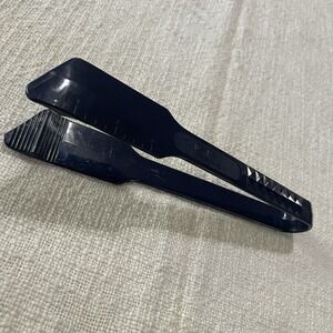 Vtg Pyrex Accessories Blue‎ Tong Salad Server Grooved Tip Turner Set 2105 USA